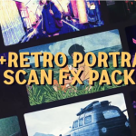 AE模板-复古扫描线叠加特效 Retro Portrait Scan FX – VHS Grunge Texture & Analog Frame Pack