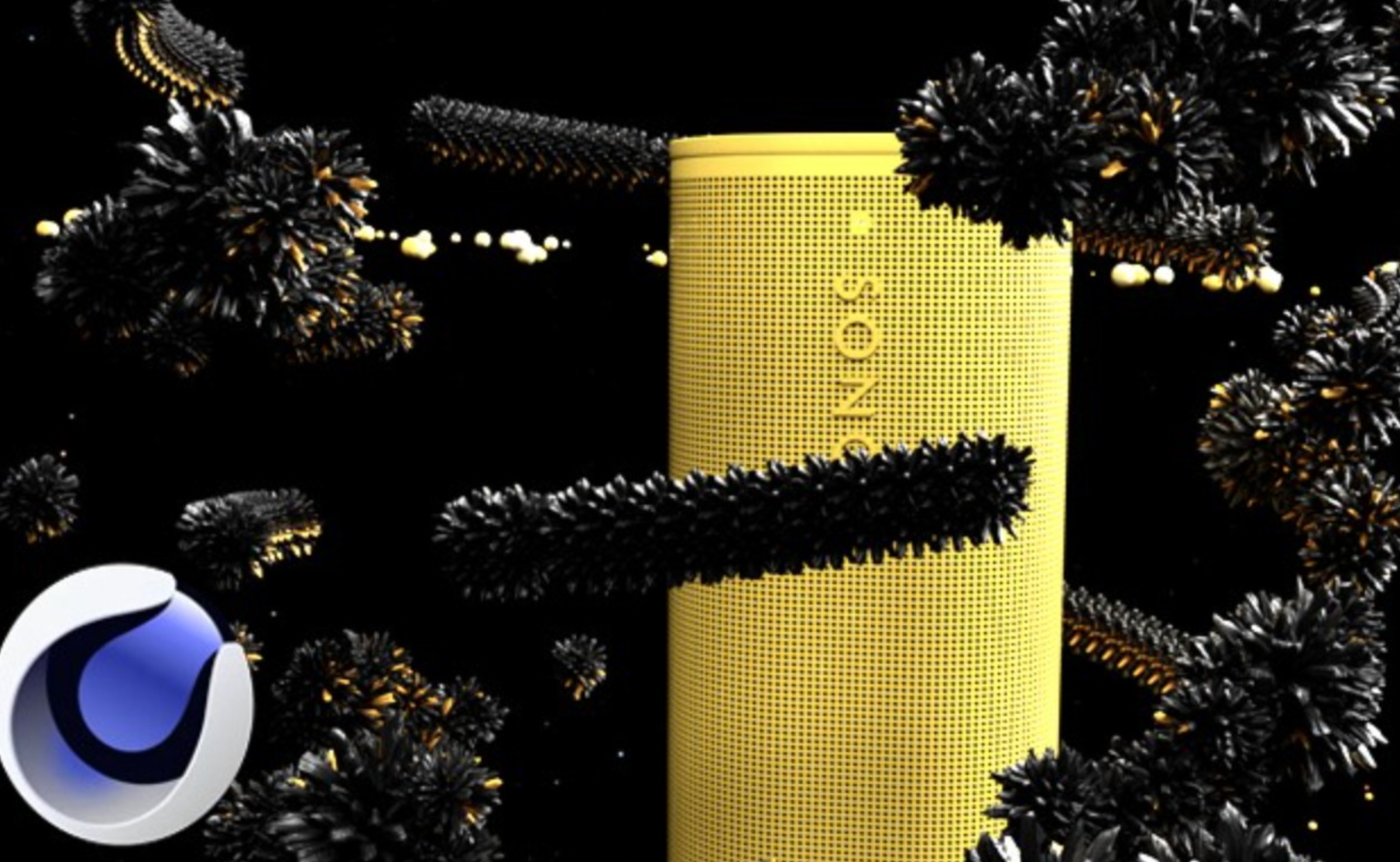 用C4D“听”音乐做动画？这门Udemy课教你把声音变成3D动态艺术