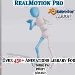 告别手K动画!RealMotion Pro v1.57.6:您的Blender专业级角色动画动作库插件