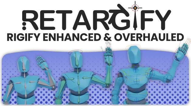 Retargify v1.1.16 for Blender：一键骨骼重定向神器，极大提升游戏动画制作效率！
