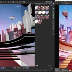 C4D双11城市建筑展台场景｜宏大促销主题OC渲染工程，立体城市场景源文件！
