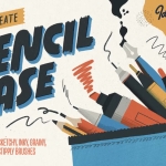 Procreate质感笔刷合集：铅笔/钢笔/噪点肌理，解锁复古数字绘画体验!