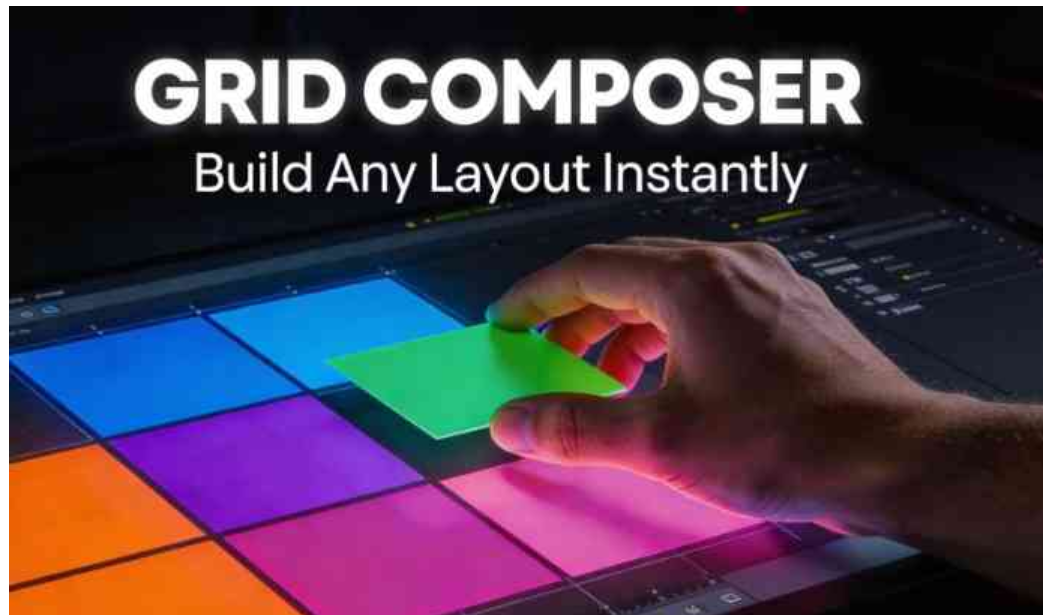 AE分屏排版效率神器：Grid Composer V1.2.2，从网格设计到动画导出，一步到位
