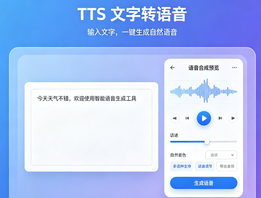 TTS语音合成器：42MB的免费神器，让文字开口说话