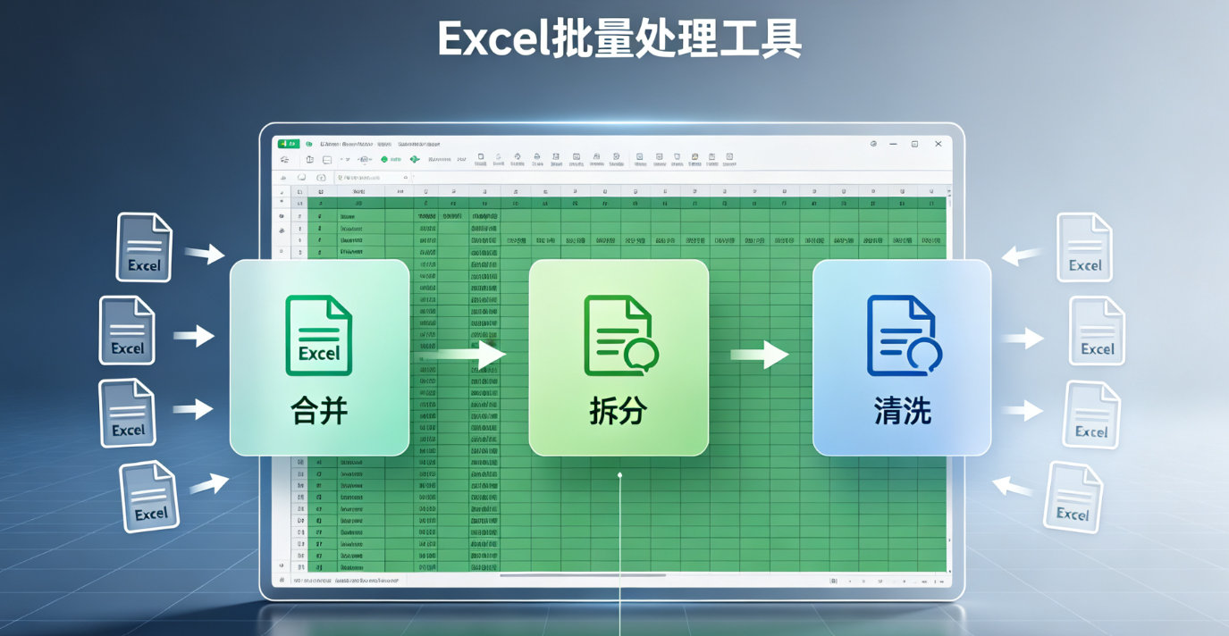 告别重复劳动：一款真正懂你的 Excel 批量处理工具合并/拆分/清洗,一键搞定