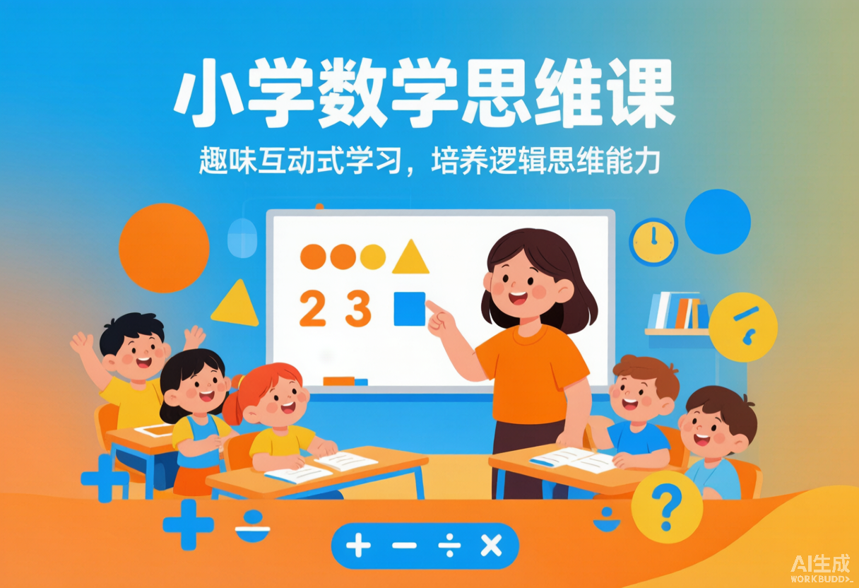 1–6年级小学数学思维视频课:300讲系统训练,让孩子会想题